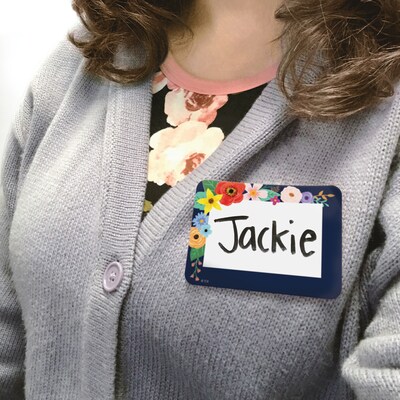 Teacher Created Resources Wildflowers Name Tags/Labels Multi-Pack, 36/Pack, 6 Packs (TCR6701-6)