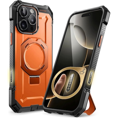 SUPCASE Unicorn Beetle Grip MagSafe Rugged Case for iPhone 16 Pro, Shock Absorbing, Magma (SUP-iPhone2024Pro-UBGrip-Magma)