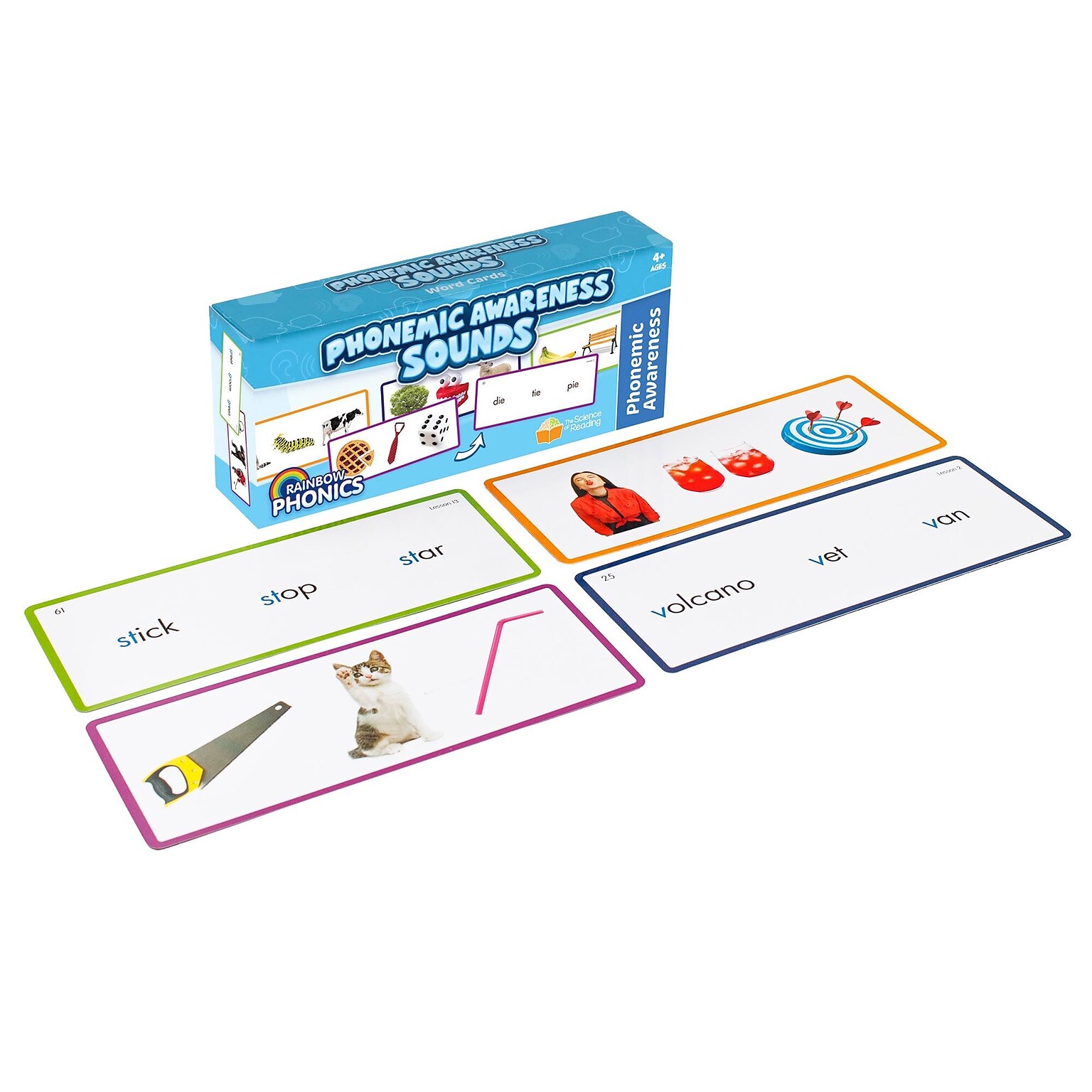 Junior Learning Rainbow Phonics Phonemic Awareness Sound Cards (JRLRP106)