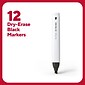 TRU RED™ Tank Dry Erase Markers, Chisel Tip, Black, 12/Pack (TR61440-CC)