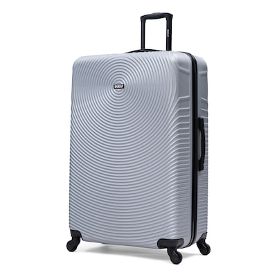 DUKAP Inception 33.86 Hardside Suitcase, 4-Wheeled Spinner, TSA Checkpoint Friendly, Silver (DKINC00XL-SIL)