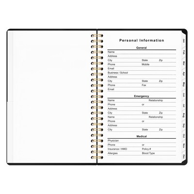 2027 Staples 5" x 8" Weekly & Monthly Planner, Dark Modern (ST63611-27)
