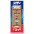 Ziploc Storage Bags, Quart, 48/Box (314469)