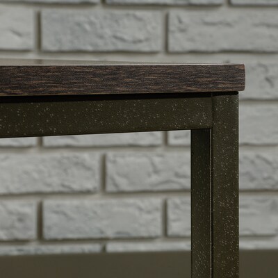 Sauder North Avenue 16"W x 16"D Side Table, Smoked Oak (423030)