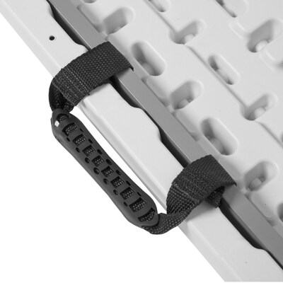 Regency Trestle Series Plastic 6' Commercial Grade Folding Bench, White (BENM7211WH)
