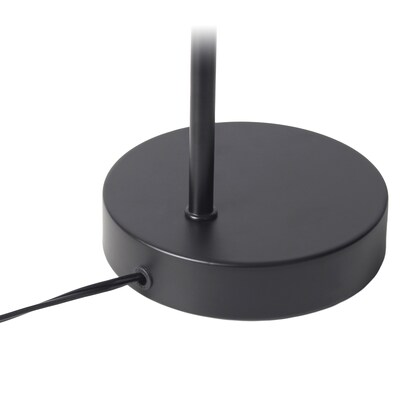 Simple Designs Sleek Essentials LED Desk Lamp, 16", Black (LD1079-BLK)