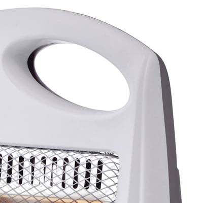 Brentwood Kool Zone 800-Watt-Max 2,700 BTU Portable Indoor Quartz Space Heater, White (H-Q801W)