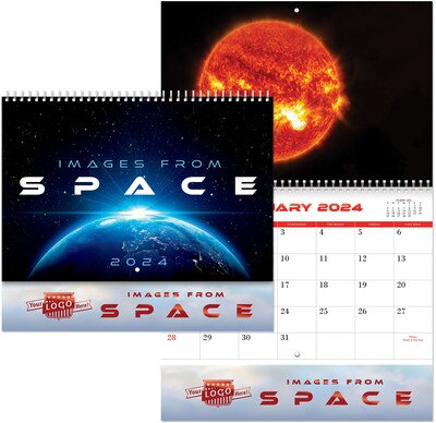 Custom Custom Luxe Images From Space Spiral Wall Calendar