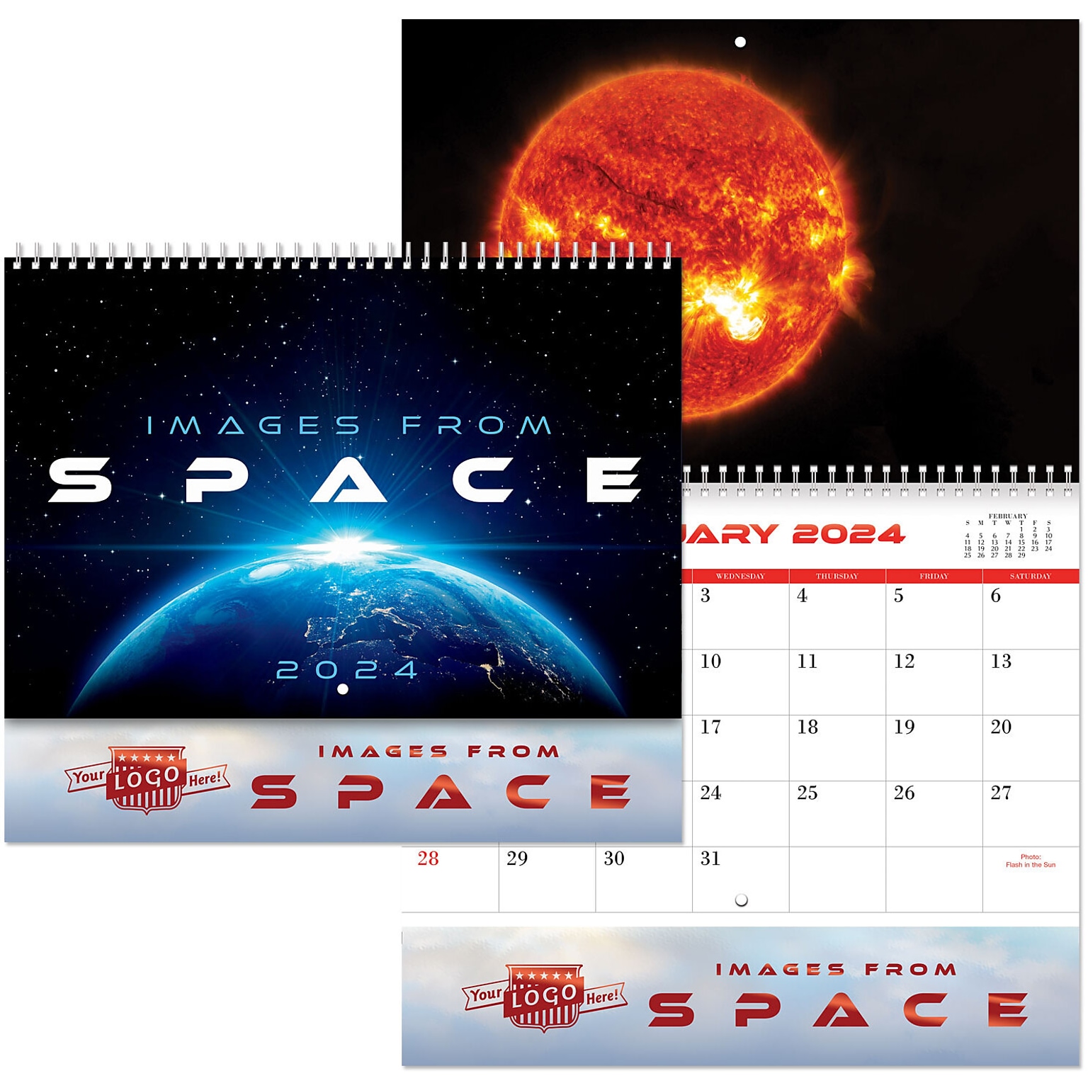 Custom Luxe Images From Space Spiral Wall Calendar