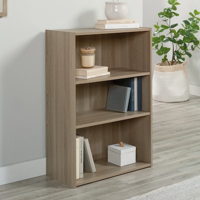 Sauder Beginnings 35H 3-Shelf Bookcase, Summer Oak (424260)