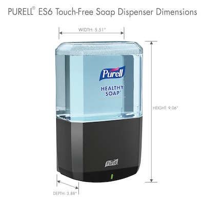 PURELL ES 6 Automatic Wall Mounted Hand Soap Dispenser, Graphite (6434-01)