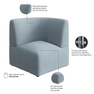 Bush Business Furniture Assemble Modular Corner Lounge Chair, Mist Fabric (ASM330MSF-03)