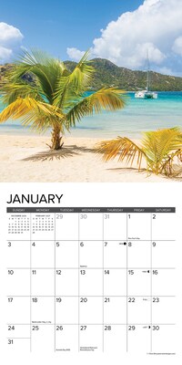 2027 Willow Creek Beaches 7" x 7" Monthly Wall Calendar (63910)