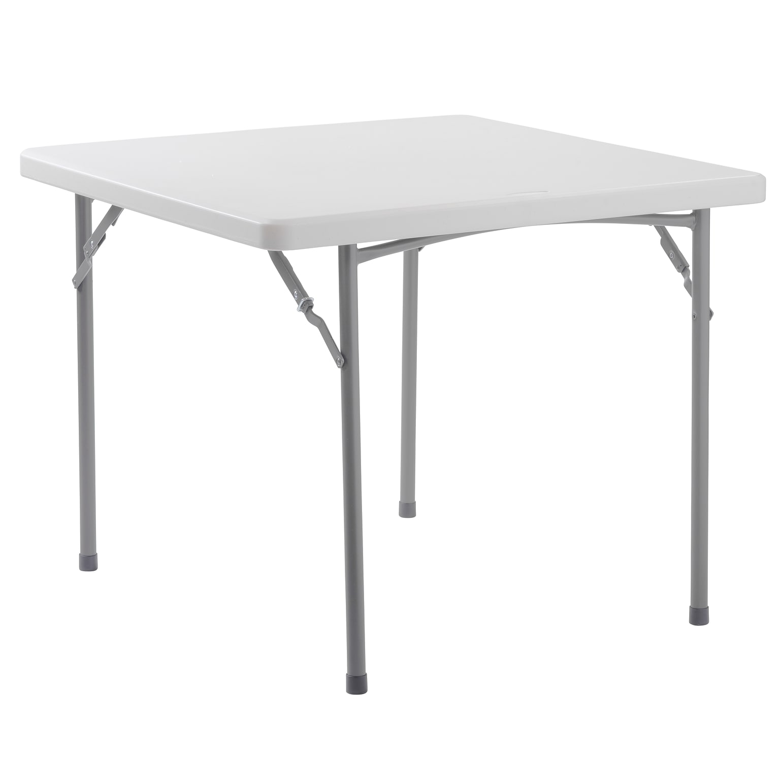 National Public Seating BT Series 36 Square Top Heavy Duty Plastic Folding Table, Speckled Grey (BT3636)