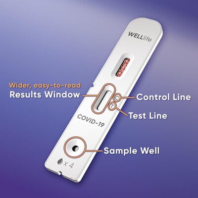 WELLlife COVID-19 Antigen Rapid Home Test, 5/Pack (WL03P0001-5)