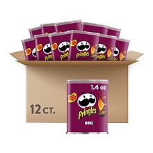 Pringles Grab & Go BBQ Crisps, 1.4 oz., 12 Cans/Carton (3800018372)