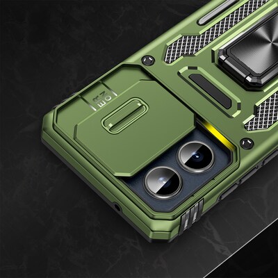 SaharaCase Raider Phone Case for Motorola Edge, Shock Absorbing, Cactus Green (CP00620)