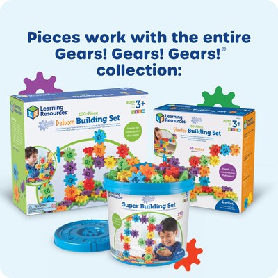 Learning Resources Gears! Gears! Gears! Spinning PatternGears, 101 Pieces/Set (LER9326)