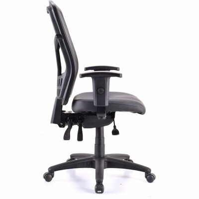 Lorell Executive Antimicrobial High-Back Chair, Black (LLR86240)