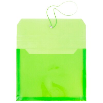 JAM Paper Premium Plastic Document File, Letter, Lime Green, 3/Pack (218E25LIBX3)