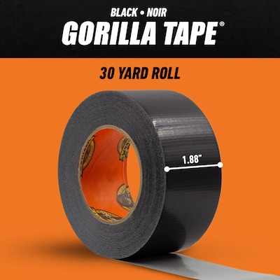 Gorilla Duct Tape, 1.88" x 30 yds., Black (105629)