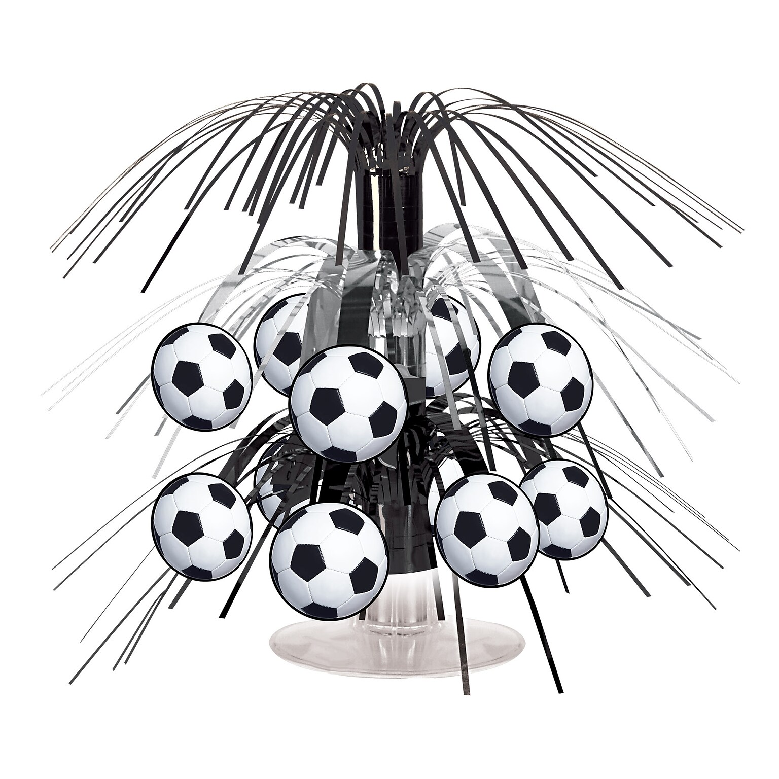 Beistle Soccer Ball Mini Centerpiece, Black/White, 3/Pack (54098)