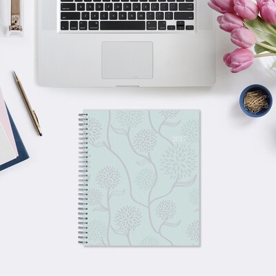 2027 Blue Sky Rue Du Flore 8" x 10" Calendar Year Monthly Planner, Plastic Cover (101605-27)