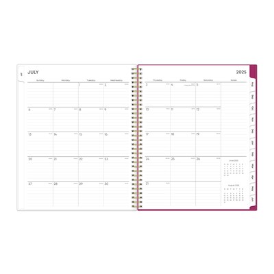 2025-2026 Blue Sky Mahalo 8.5" x 11" Academic Year Weekly & Monthly Planner, Plastic Cover, Multicolored (100149-A26)