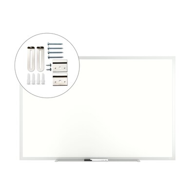 TRU RED™ Melamine Dry Erase Board, Gray Frame, 3' x 2' (TR59355)