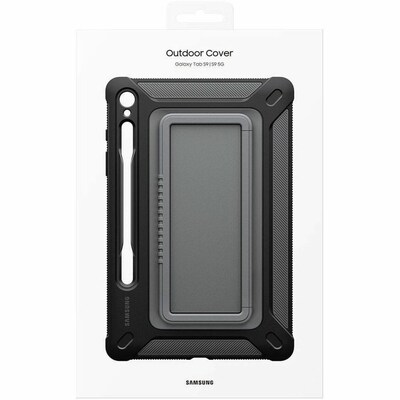 Samsung 11" Rugged Outdoor Cover for Galaxy Tab S9, Black (EF-RX710CBEGUJ)