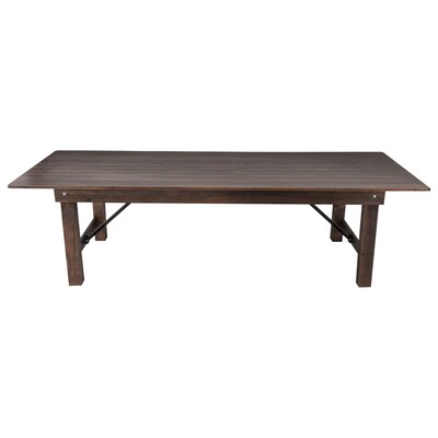Flash Furniture HERCULES 108" Folding Farm Table, Mahogany (XAF108X40MG)