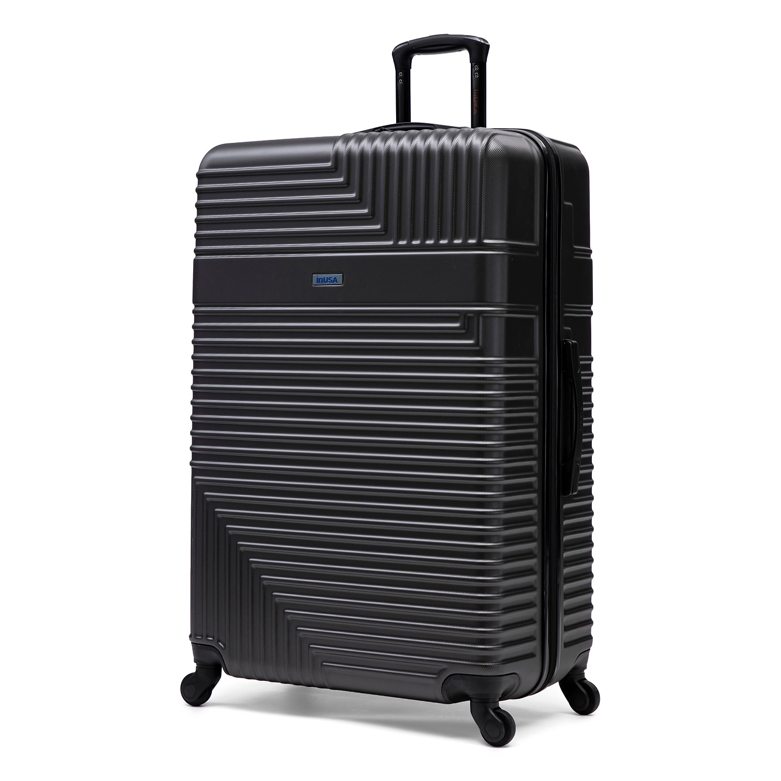 InUSA Resilience 33.6 Hardside Suitcase, 4-Wheeled Spinner, TSA Checkpoint Friendly, Coal (IURES00XL-COA)