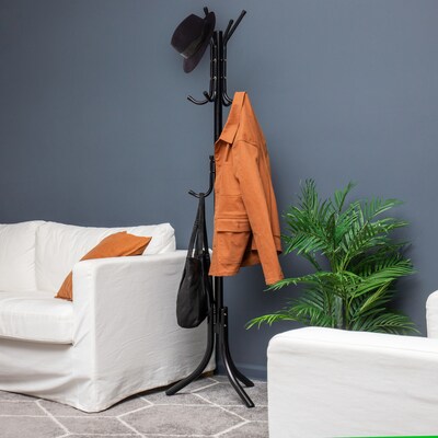Mind Reader Coat Tree, Black, Metal (COATRACK11-BLK)