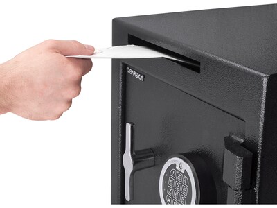 Barska Steel Depository Safe with Keypad Lock, 1.12 cu. ft., Black (AX13314)