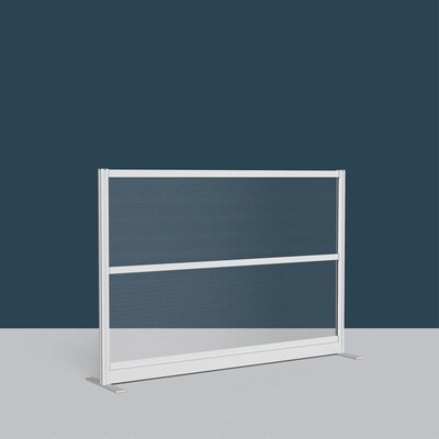 Luxor Translucence 2-Panel Room Divider, 48"H x 70"W, Translucent Plastic (PPWL009)