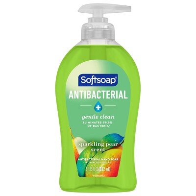 Softsoap Antibacterial Liquid Hand Soap, Sparkling Pear Scent, 6/Carton (US07326ACT)