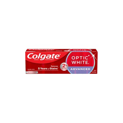 Colgate Optic Advanced White Sparkling Mint Toothpaste,  0.75 oz Tube, 12 Tubes/Bag, 12 Bags/Carton