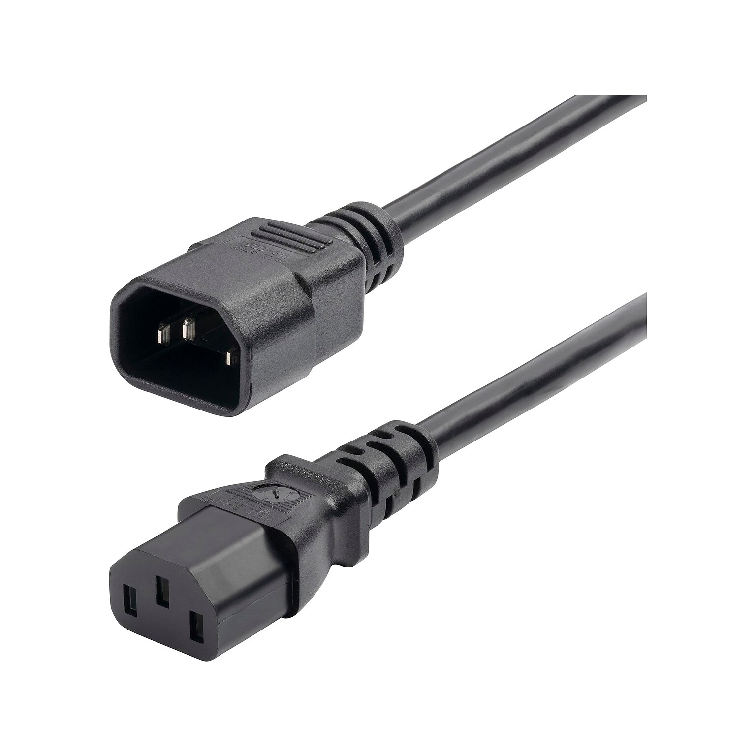 StarTech 2 C14 to C13 Power Cable, Male to Female, Black (8713-8200-POWER-CORD)