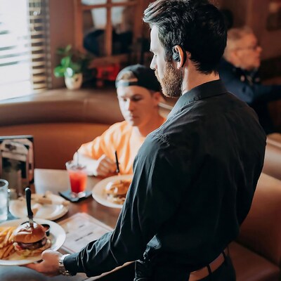 KENWOOD C-Ring Earbud Headset with In-Line Push-To-Talk Microphone, Black (KHS-31C)