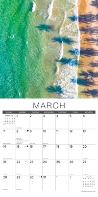 2027 Willow Creek Beaches 12" x 12" Monthly Wall Calendar, Assorted Colors (59067)