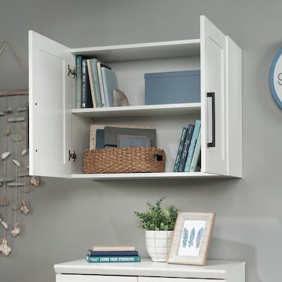 Sauder HomePlus 23"H Wall Cabinet, Soft White (442985)
