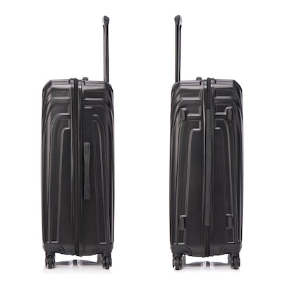 InUSA Vasty 30.31" Hardside Suitcase, 4-Wheeled Spinner, TSA Checkpoint Friendly, Black (IUVAS00L-BLK)