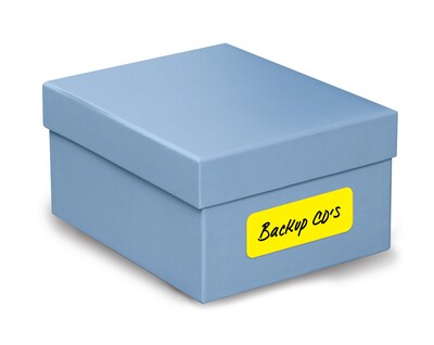 Avery Sure Feed Laser/Inkjet ID Labels, 1" x 2-5/8", Assorted Neon, 360 Labels/Pack (6479)