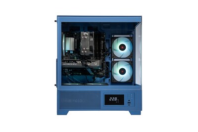 Skytech Cobalt Gaming Desktop, AMD Ryzen 5 5500 3.6GHz, NVIDIA Geforce RTX 5050, 16GB RAM, 1TB SSD, Windows 11, Cobalt Blue
