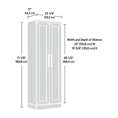 Sauder HomePlus 71"H Storage Cabinet, Dakota Oak (411985)