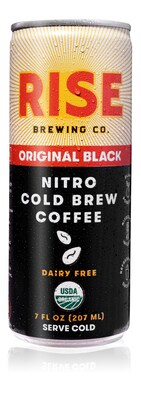 RISE Brewing Co. Original Black Nitro Cold Brew Coffee, 7 oz., 12/Carton (FG-SS-001-007-012)