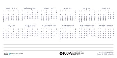 2027 House of Doolittle Earthscapes Scenic 8.5 x 4 Monthly Desk Calendar (3649-27)