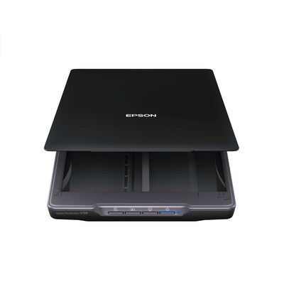 Epson Perfection V39 Flatbed Color Photo Scanner with Auto Photo Enhancement Features