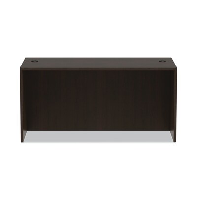 Alera Valencia Series Straight Front Desk Shell, 59 1/8w X 29 1/2d X 29 1/2h, Espresso