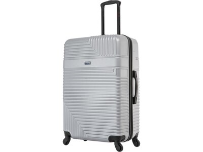 InUSA Resilience 31.52 Hardside Suitcase, 4-Wheeled Spinner, Silver (IURES00L-SIL)